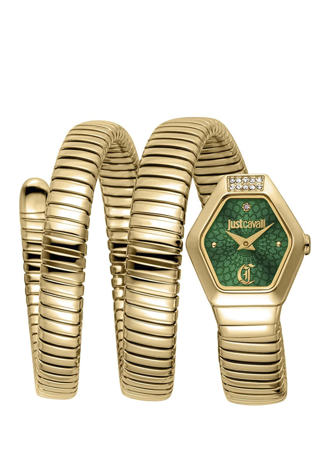 Just Cavalli JC1L395M0035 Vivace Altın Rengi Çelik Kadın Kol Saati