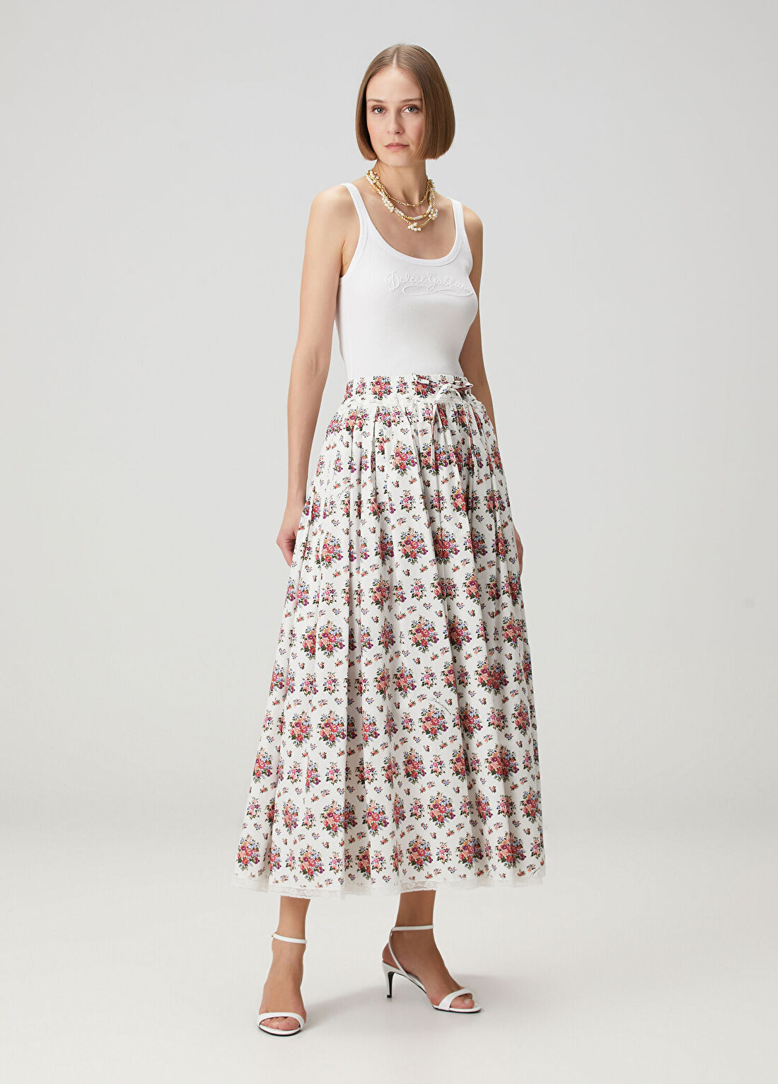 Dolce&Gabbana Çok Renkli Midi Etek