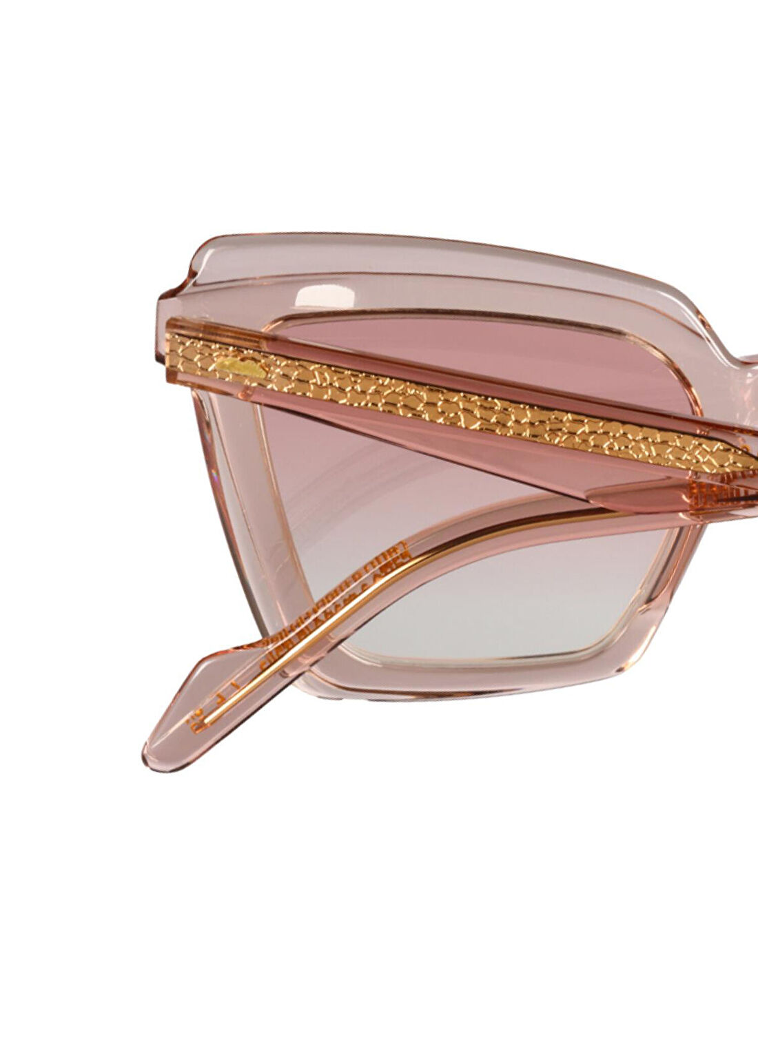 Original Vintage Sunglasses Gloss GL 01 Pink Pembe Asetat Kadın Güneş Gözlüğü görsel 4