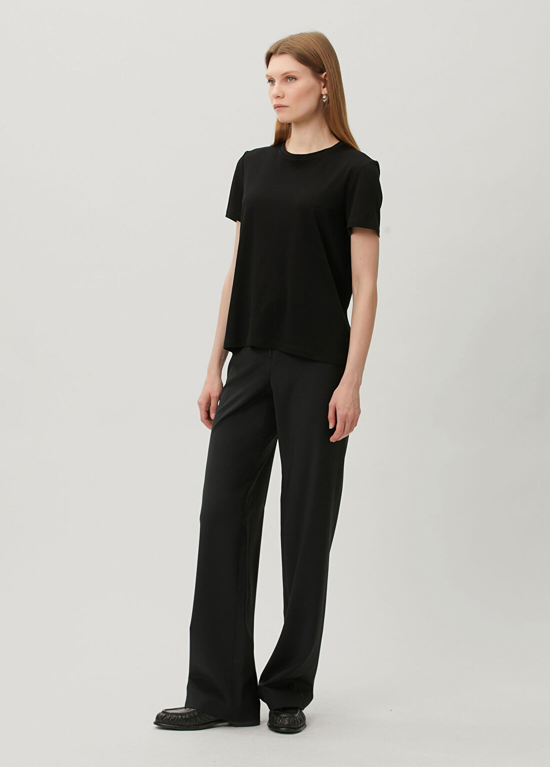 The Row Wesler Siyah Basic T-shirt görsel 2