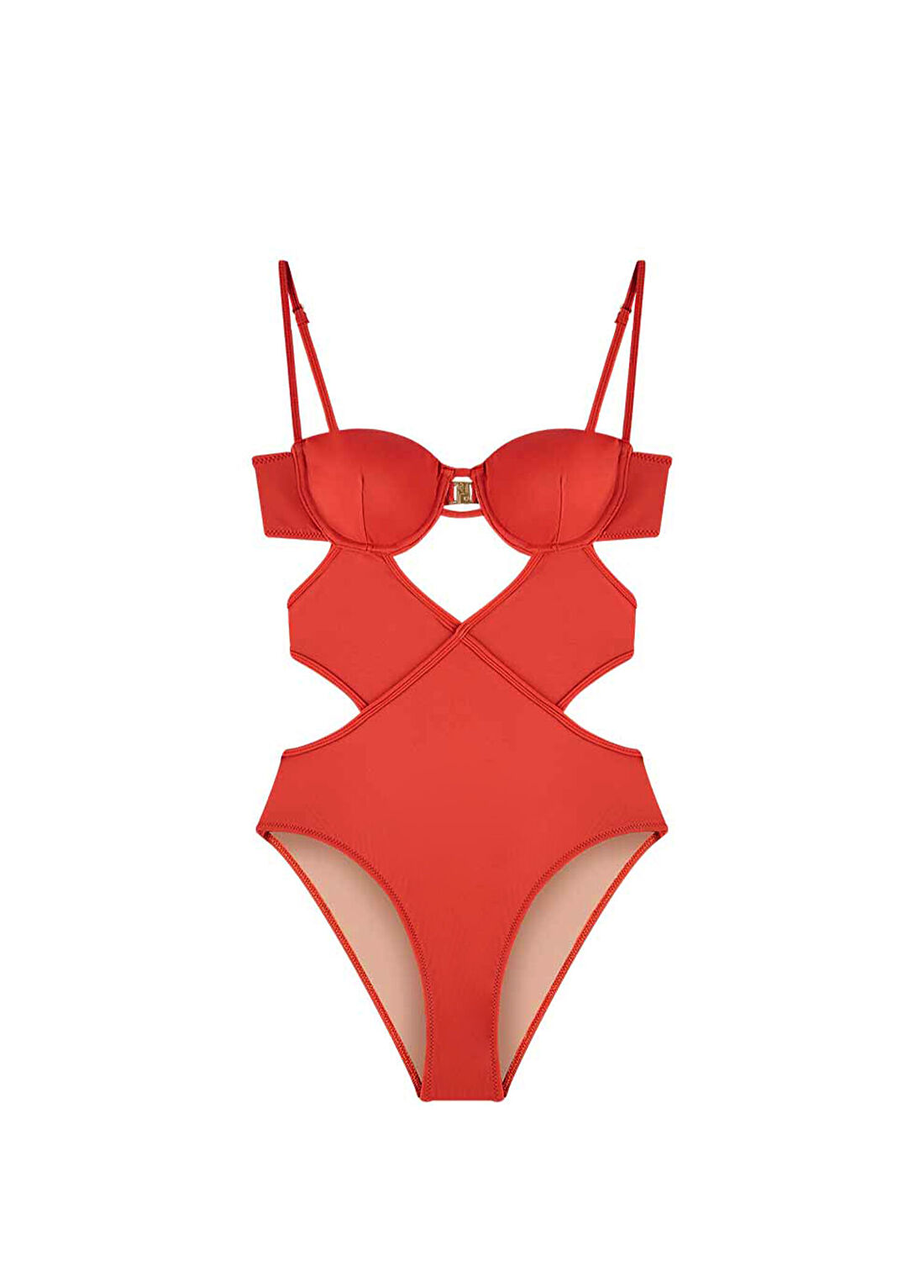 Bia Swimwear Celeste Rust Askılı Asimetrik Kadın Mayo