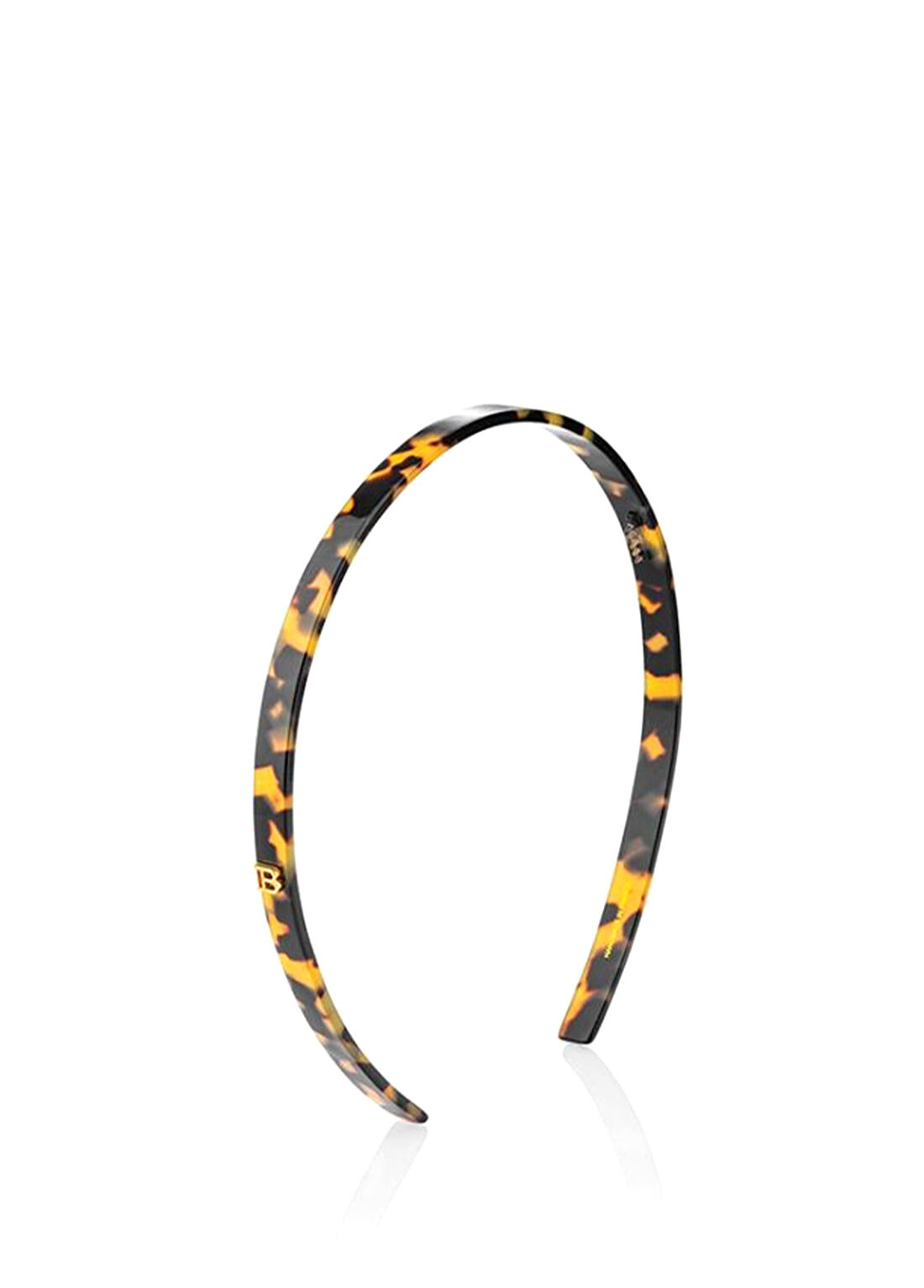 Balmain Cellulose Acetate Headband Tortoise Shell Küçük Boy Kadın Taç
