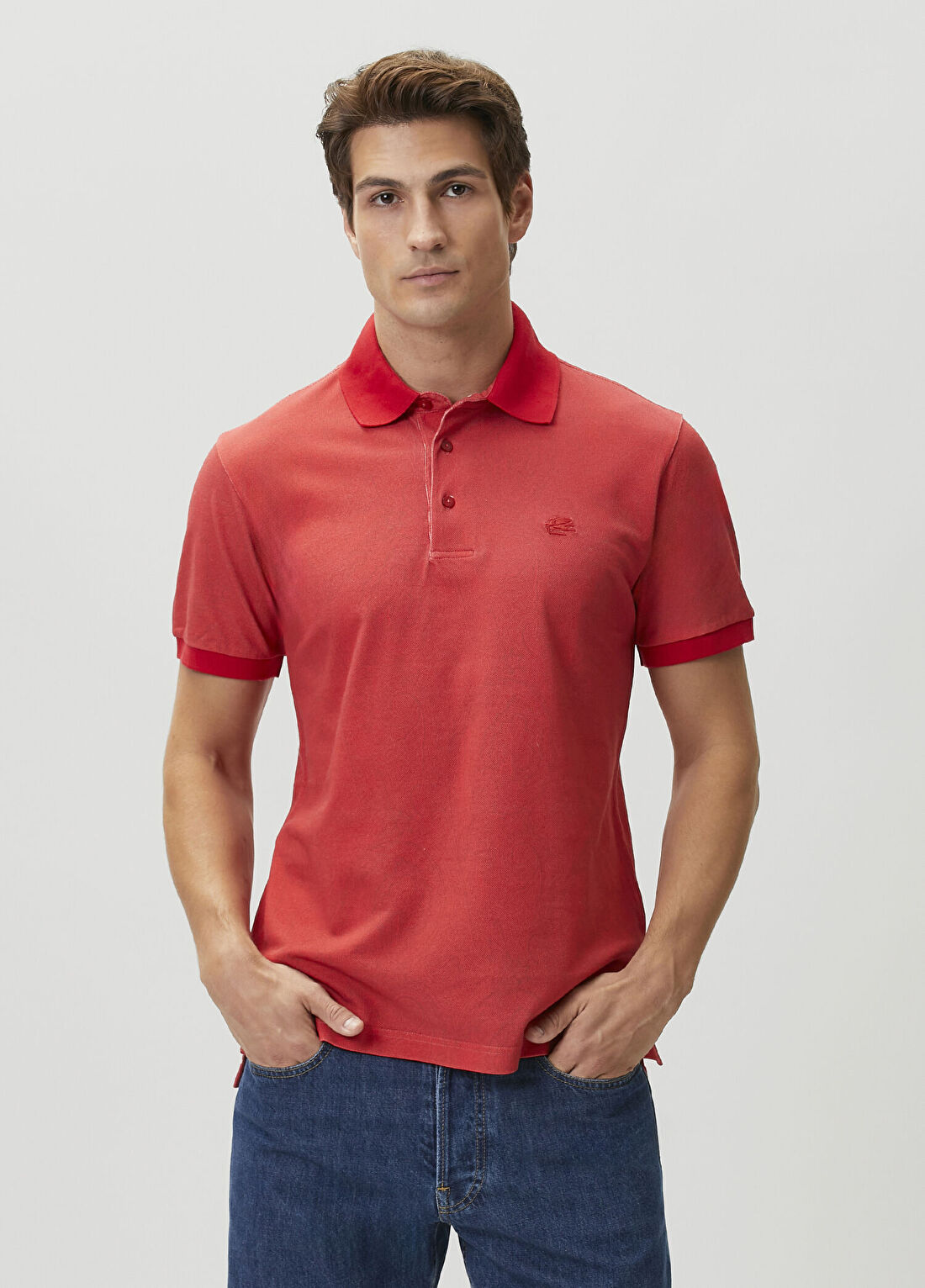 Etro Kırmızı Polo Yaka T-shirt