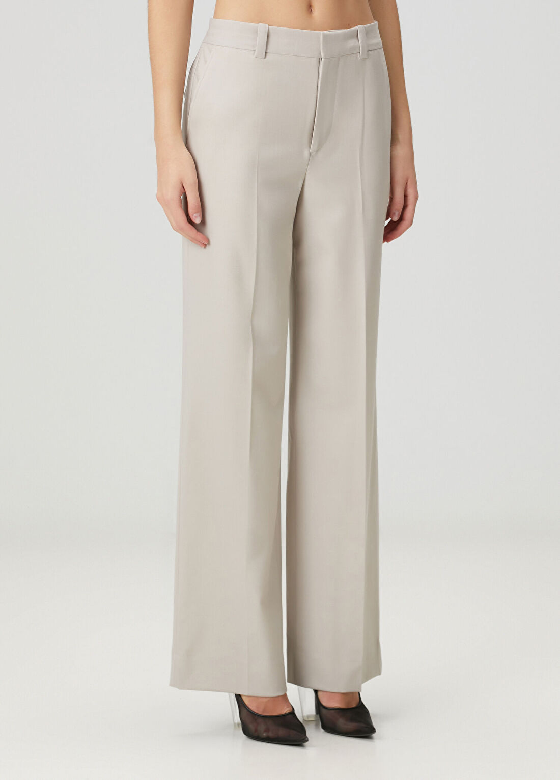 Victoria Beckham Gri Pantolon görsel 3