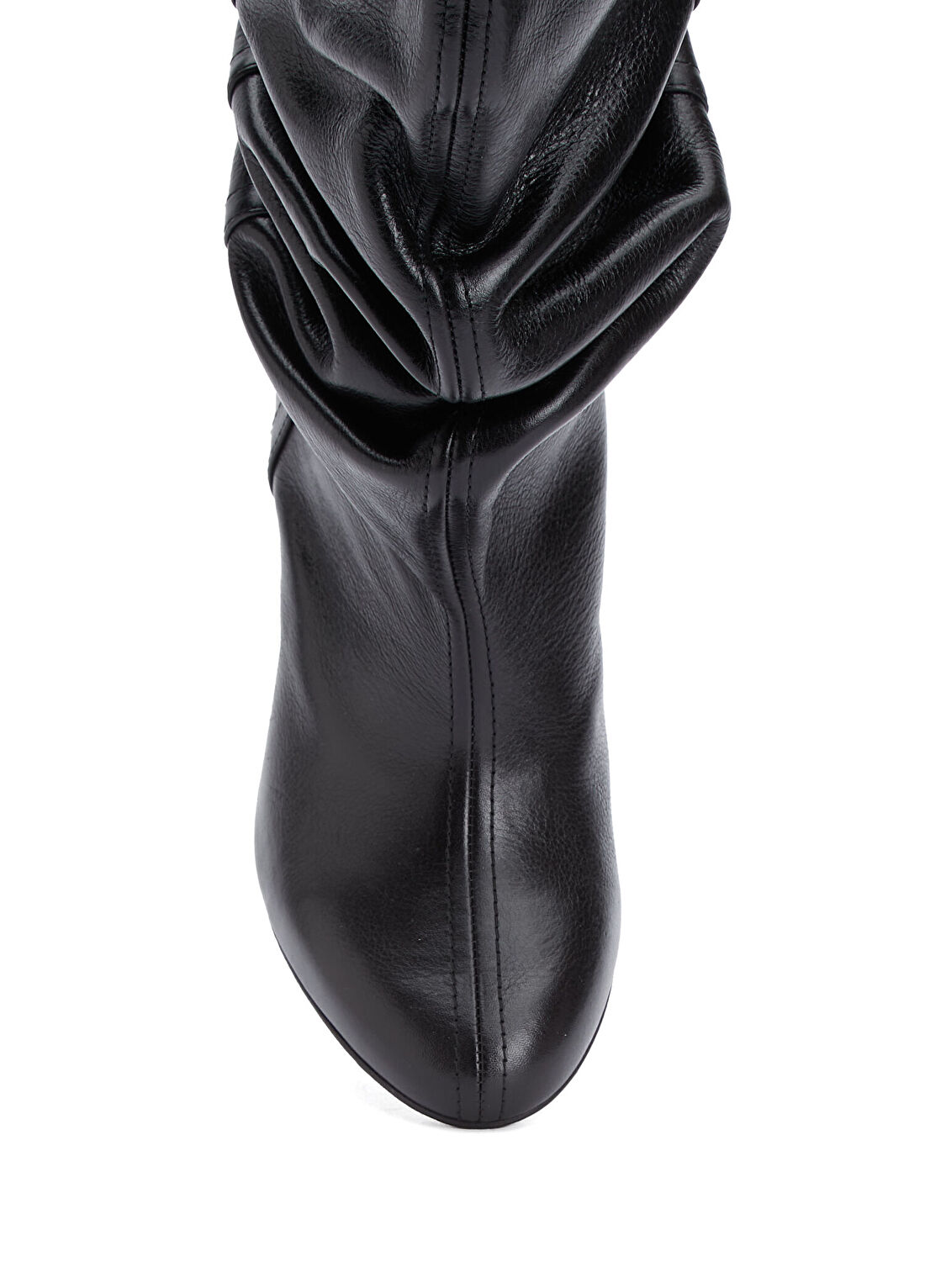 Balmain No Wedge Siyah Kadın Deri Çizme görsel 4