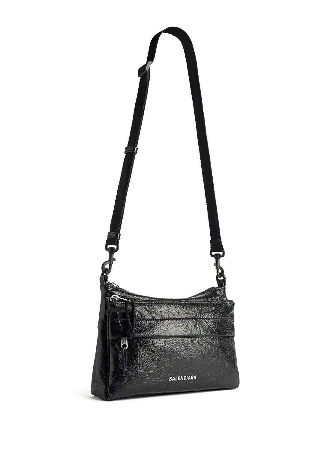 Balenciaga Explorer Duo Siyah Erkek Deri Çanta görsel 2