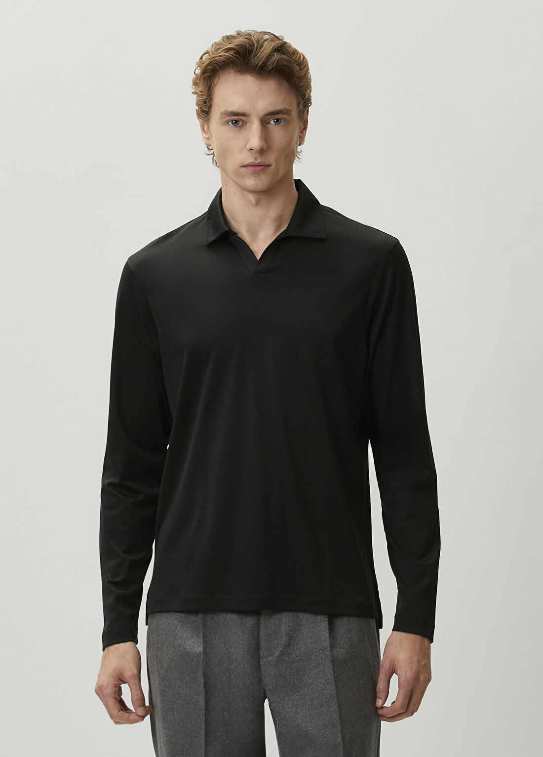 Luciano Barbera Siyah Polo T-shirt