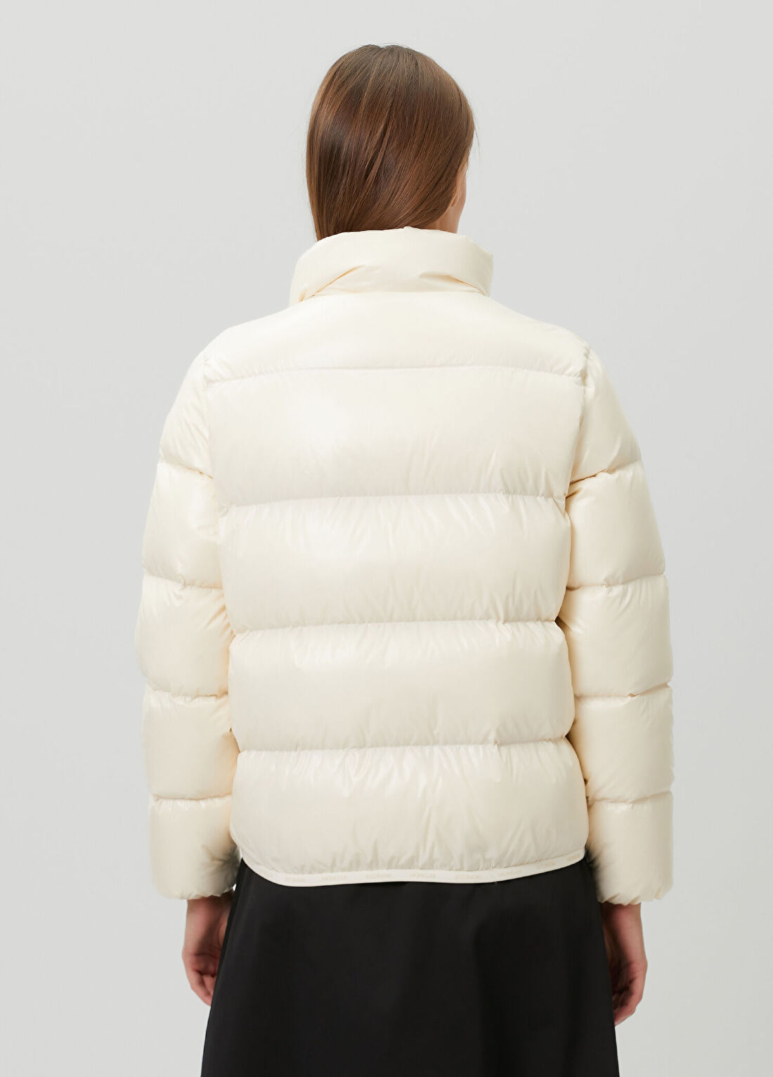 Moncler Abbadia Bej Puffer Mont görsel 4