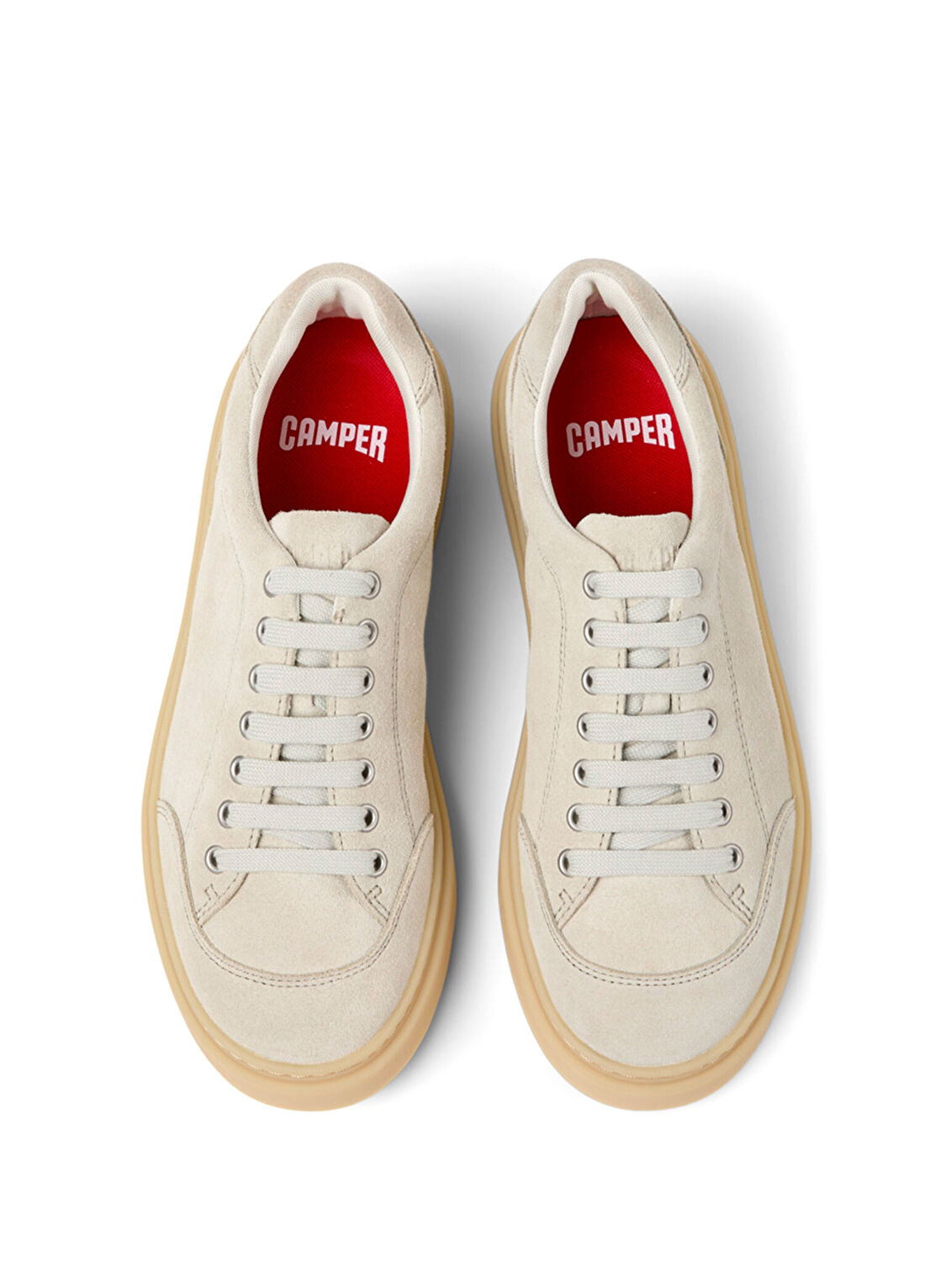 Camper Runner Bej Süet Deri Erkek Sneaker K101105-003 görsel 4