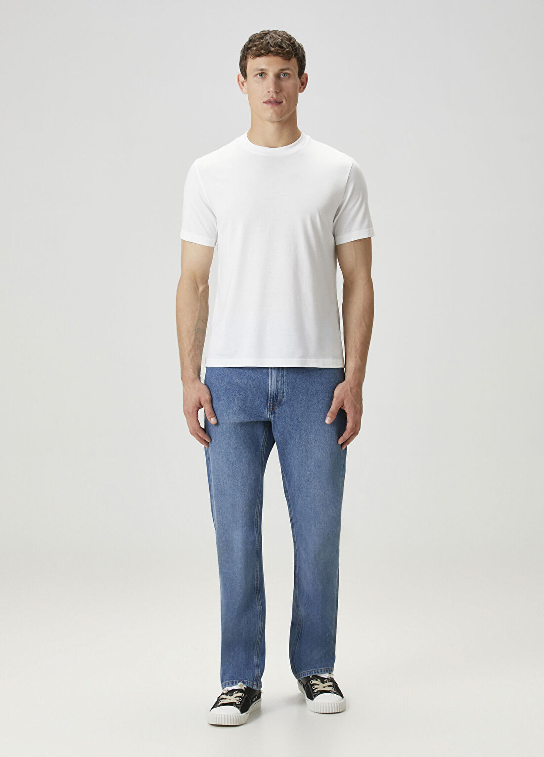 Frame Denim Beyaz Basic T-shirt görsel 2