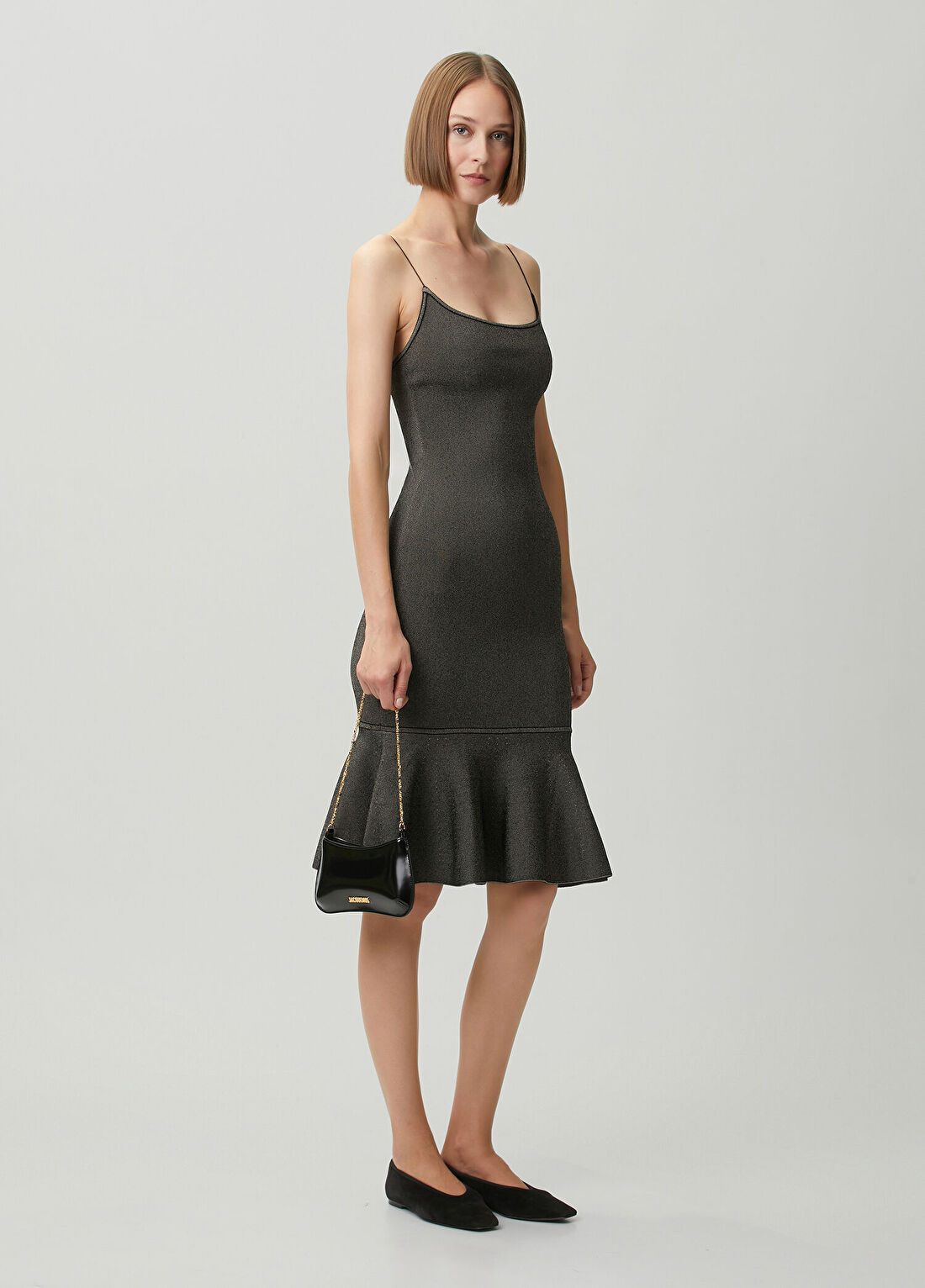 Jacquemus Kahverengi Midi Elbise