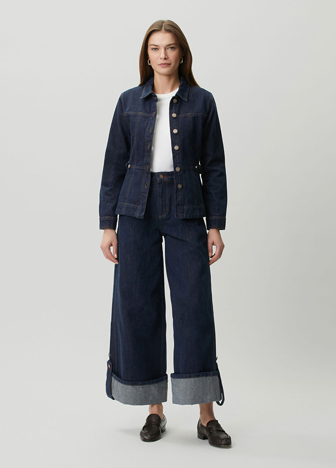 Damson Madder Darbie Lacivert Denim Gömlek görsel 2