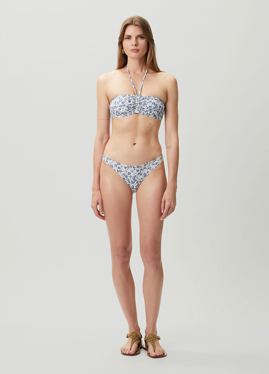 Isabel Marant Saly Mavi Çiçekli Bikini Altı