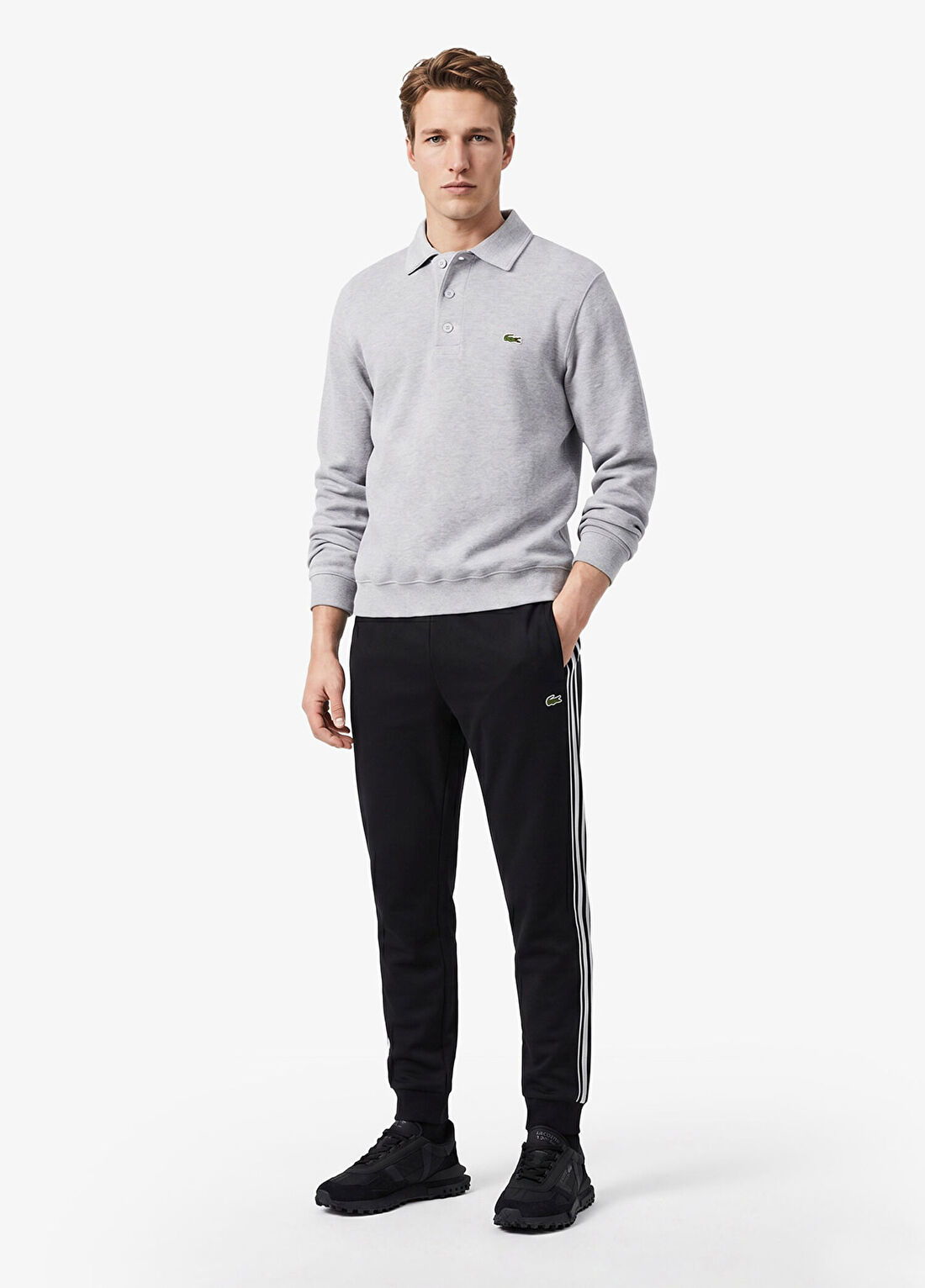 Lacoste Siyah Regular Fit Erkek Eşofman Altı