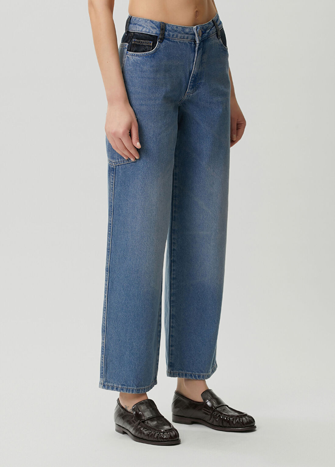 Damson Madder Drew Mavi Jean Pantolon görsel 3