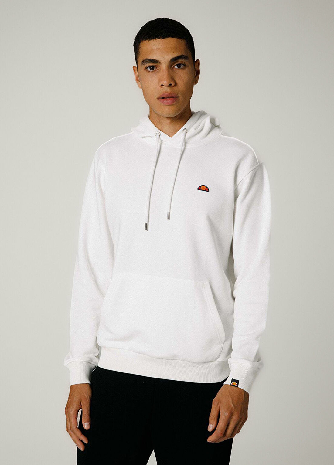 Ellesse Kırık Beyaz Kapüşonlu Erkek Sweatshirt EM279-OF