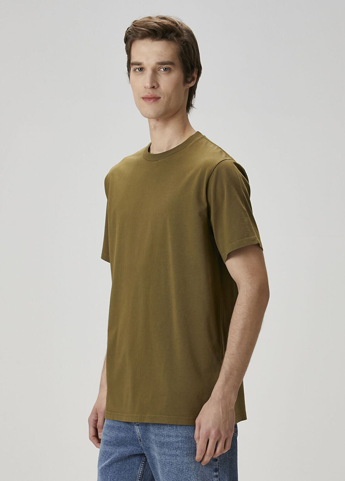 American Vintage Haki T-shirt görsel 3