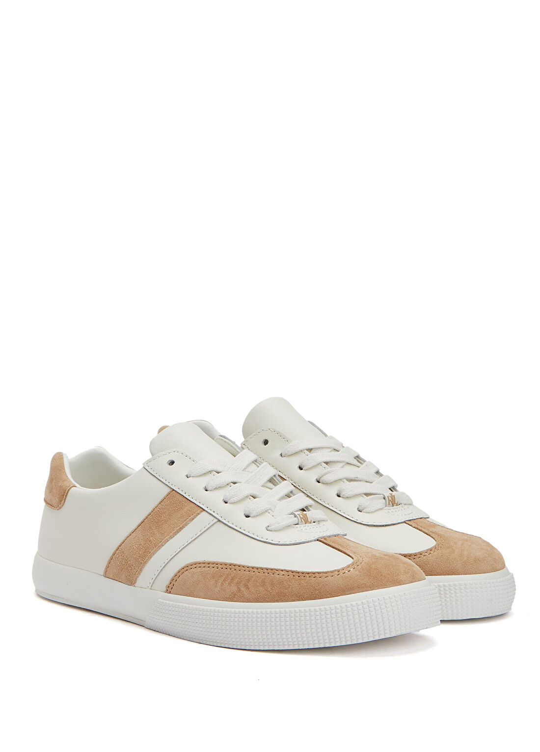 Lauren Ralph Lauren Braylee Taba Beyaz Kadın Deri Sneaker görsel 2