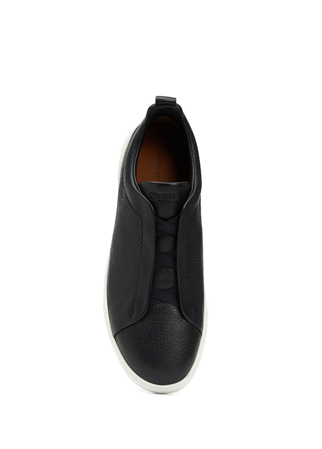 Zegna Lacivert Erkek Deri Sneaker görsel 4