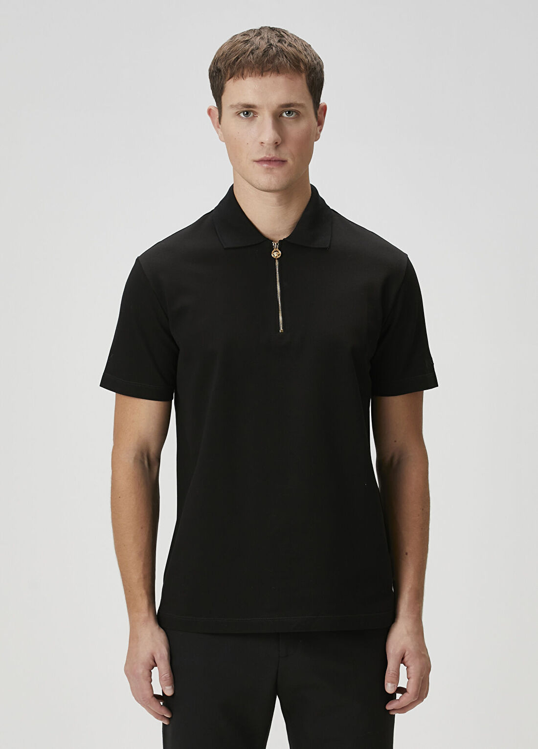 Versace Siyah Polo T-shirt