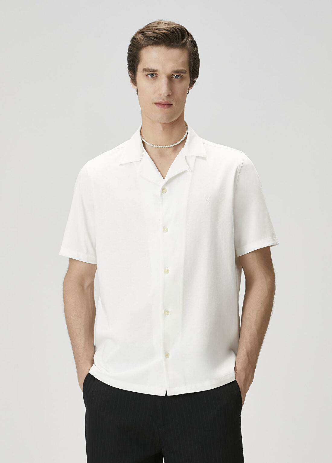 AllSaints Hudson Beyaz Gömlek
