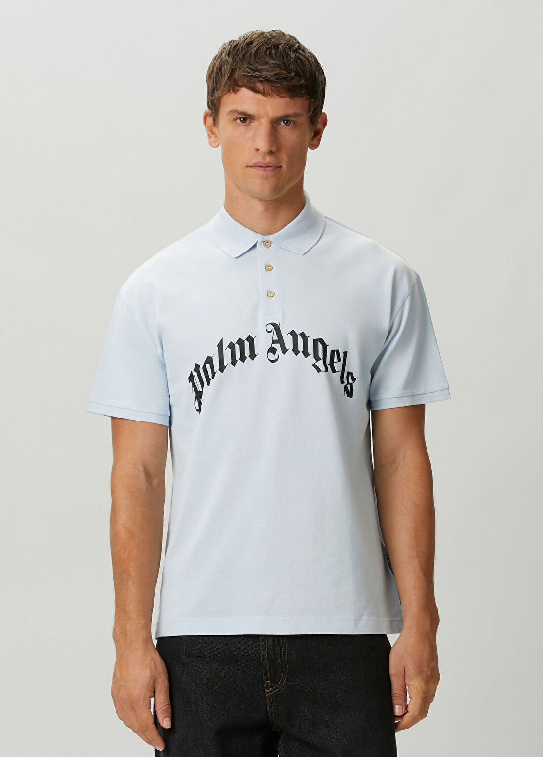Palm Angels Mavi Polo T-shirt