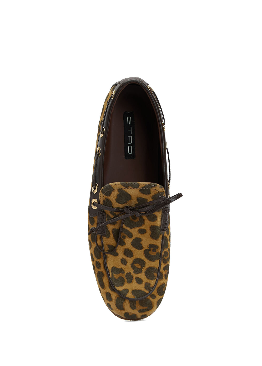 Etro Leopar Desenli Kadın Deri Loafer görsel 4