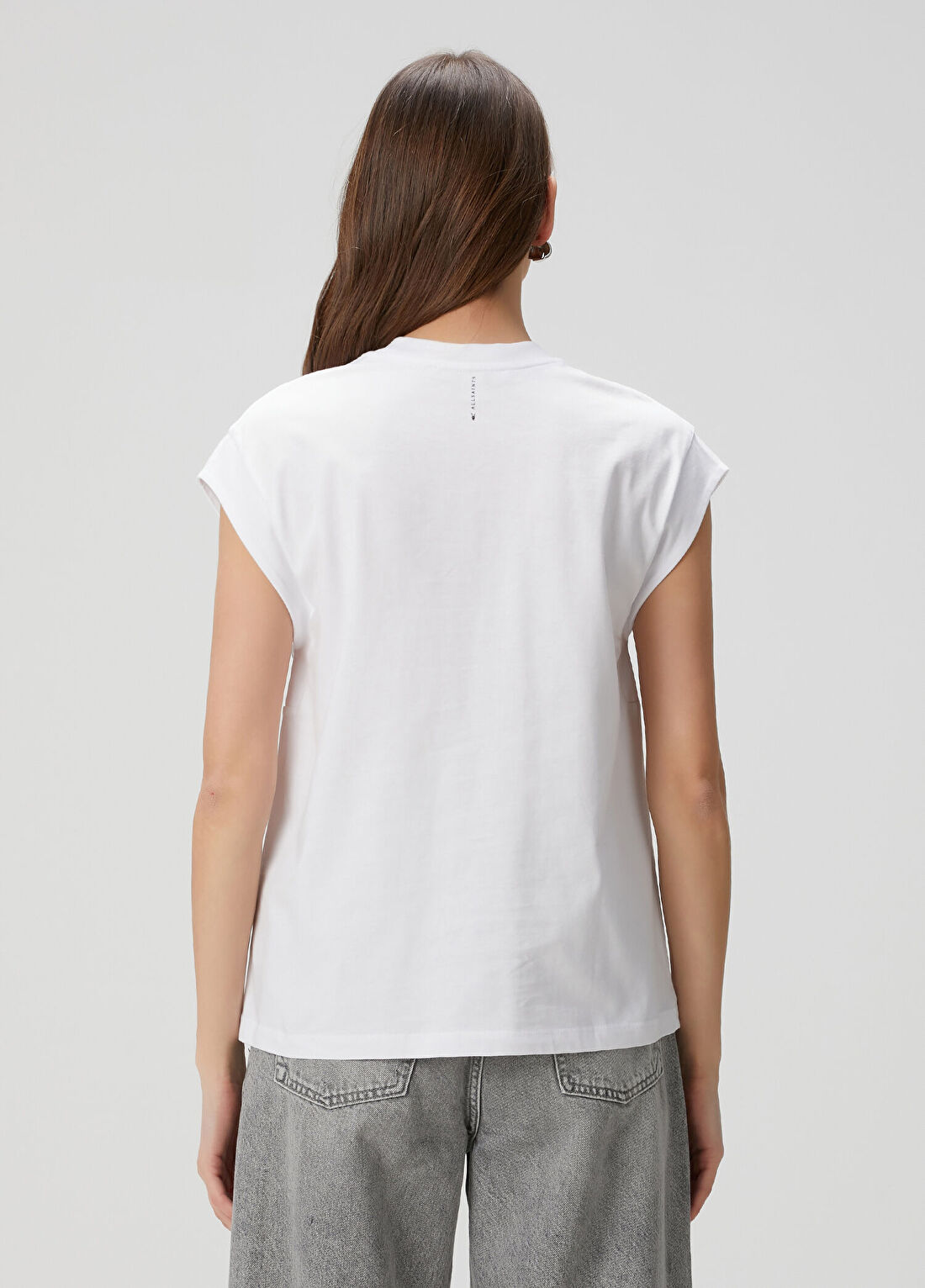 AllSaints Esme Beyaz T-shirt görsel 4