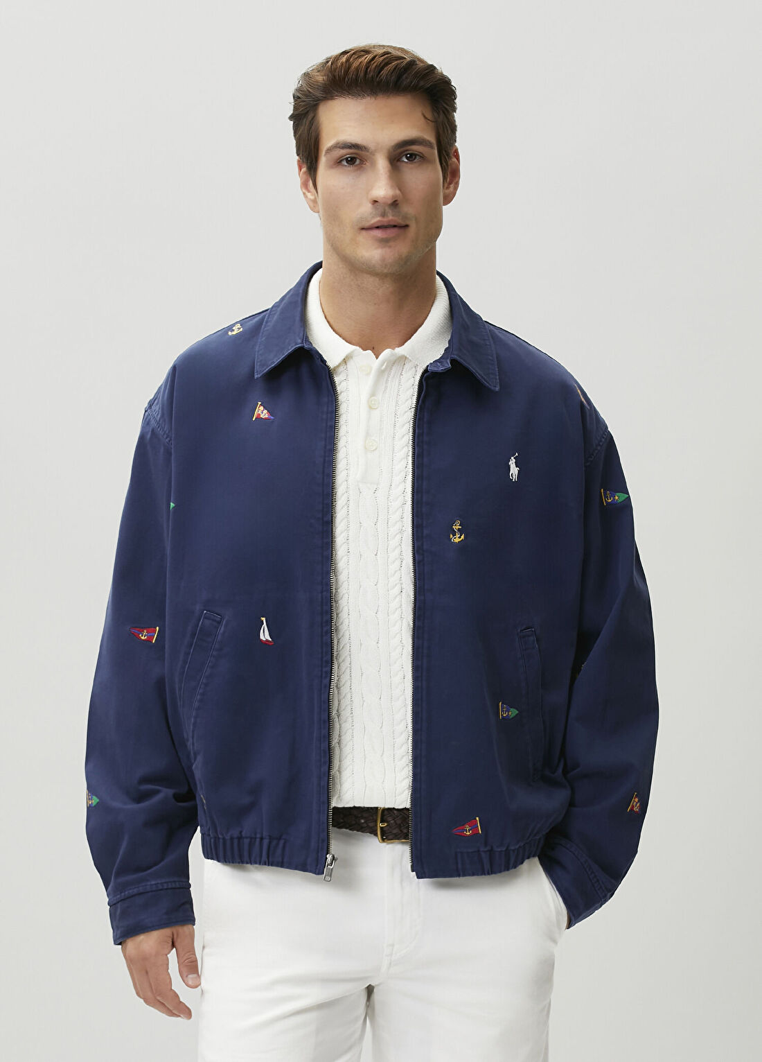 Polo Ralph Lauren Lacivert Nakışlı Mont