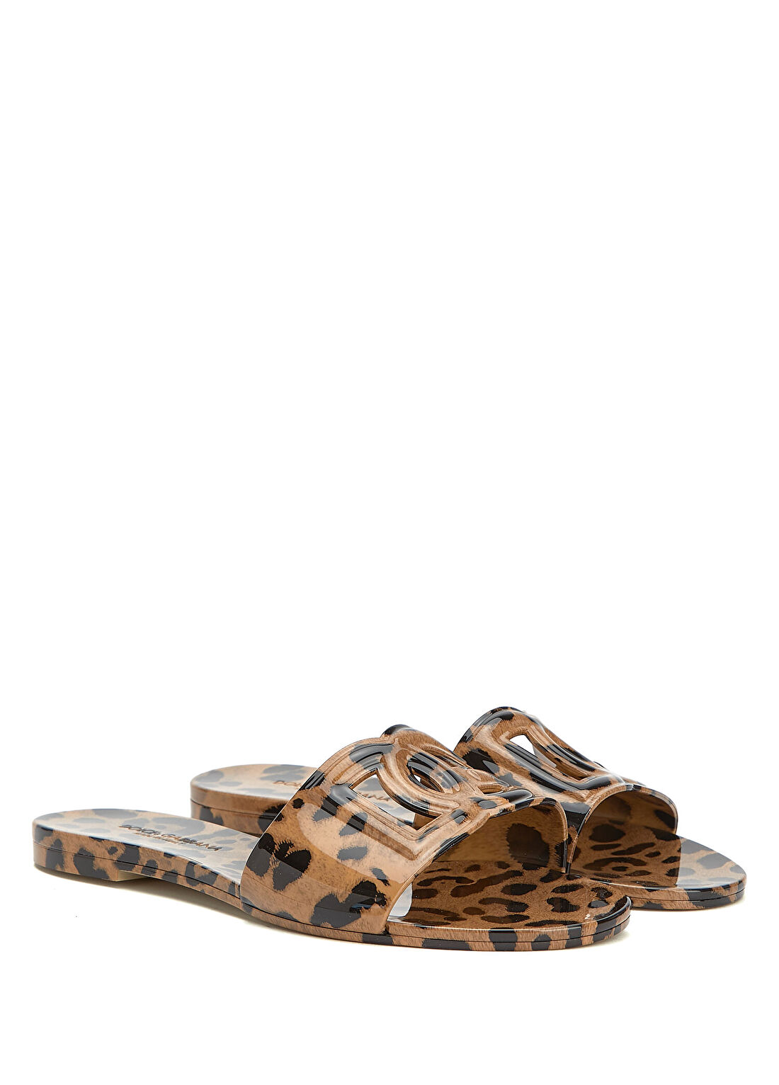 Dolce&Gabbana Leopar Desenli Kadın Plaj Terliği görsel 2