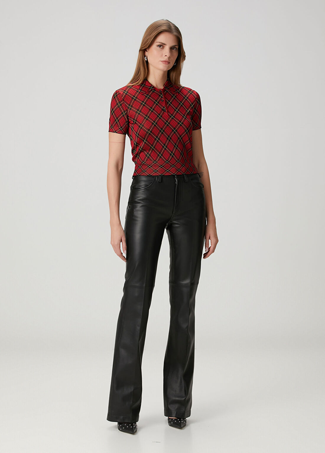 McQueen Kırmızı Polo Yaka Triko görsel 2