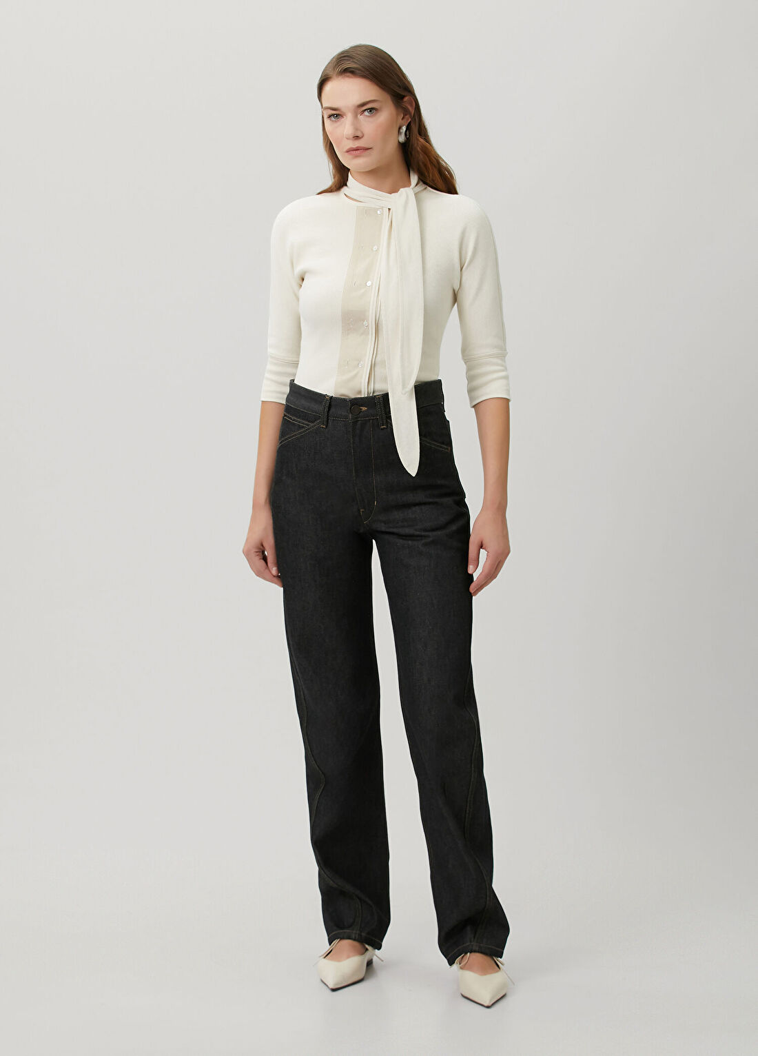 Lemaire Siyah Jean Pantolon