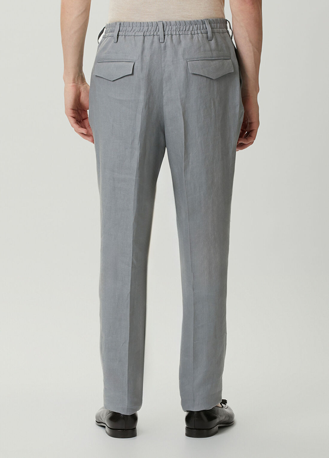 Lardini Gri Keten Pantolon görsel 3