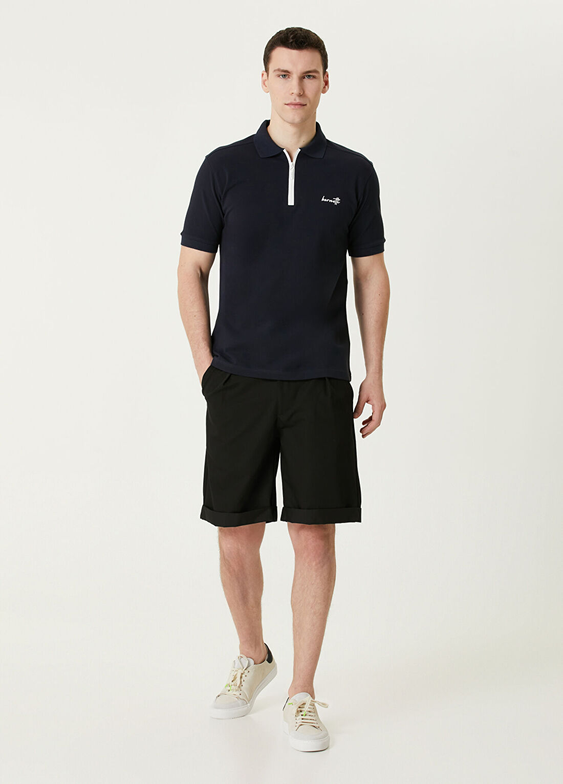 Bernotti Lacivert Polo T-shirt görsel 2