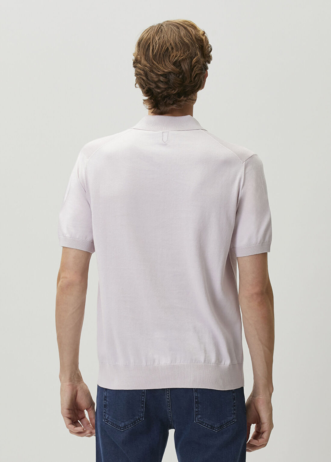 Canali Pembe Polo Yaka T-shirt görsel 4