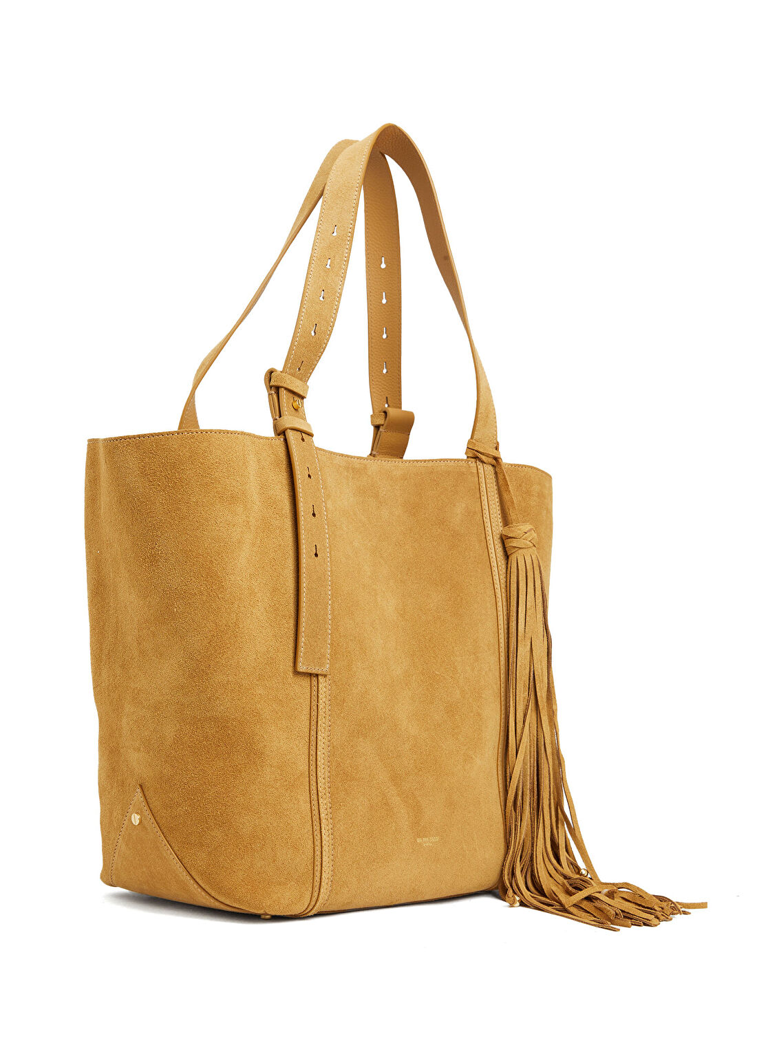 Golden Goose Karamel Süet Alışveriş Çantası görsel 3