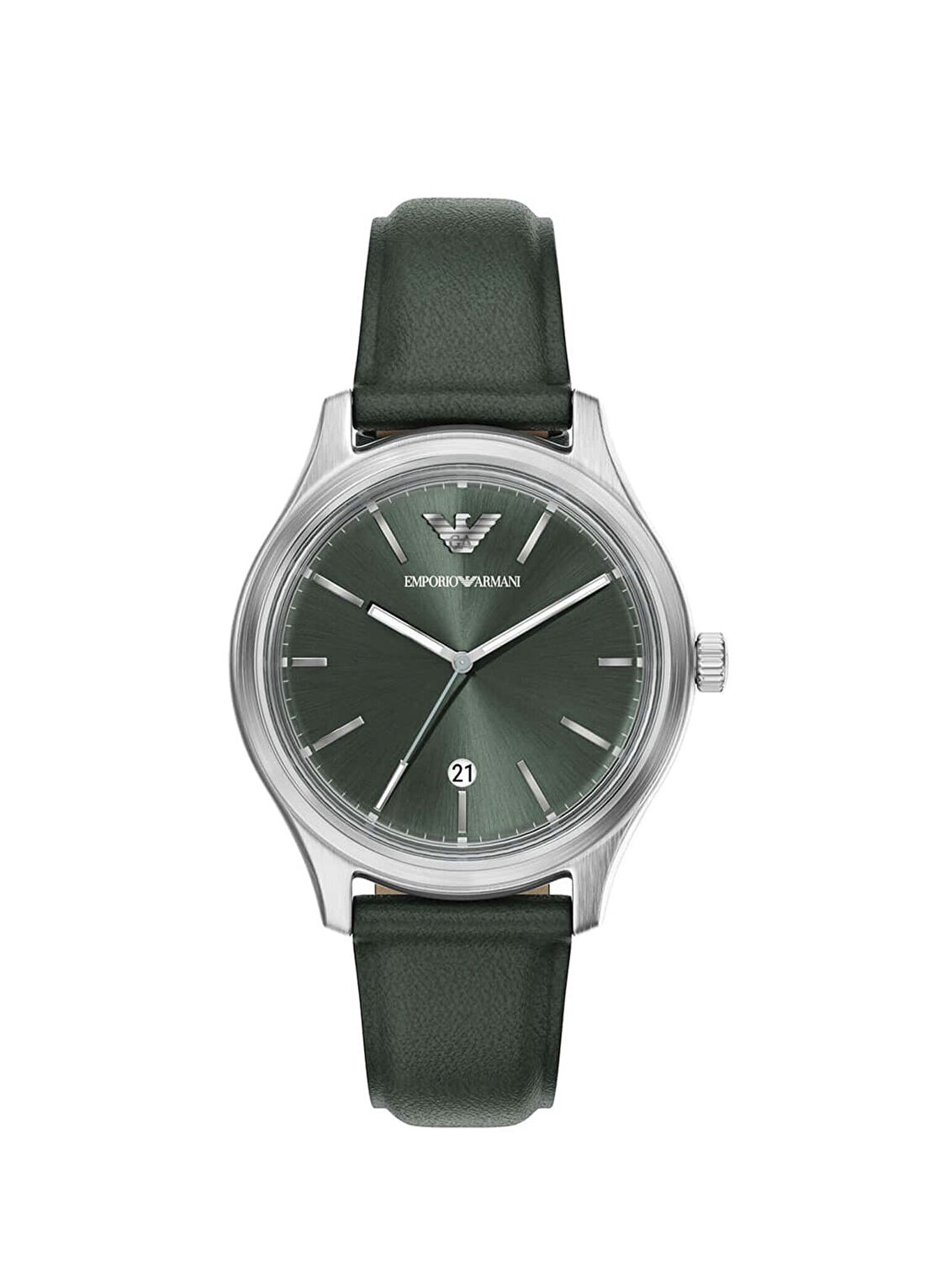 Emporio Armani AR11749 Yeşil Deri Erkek Kol Saati
