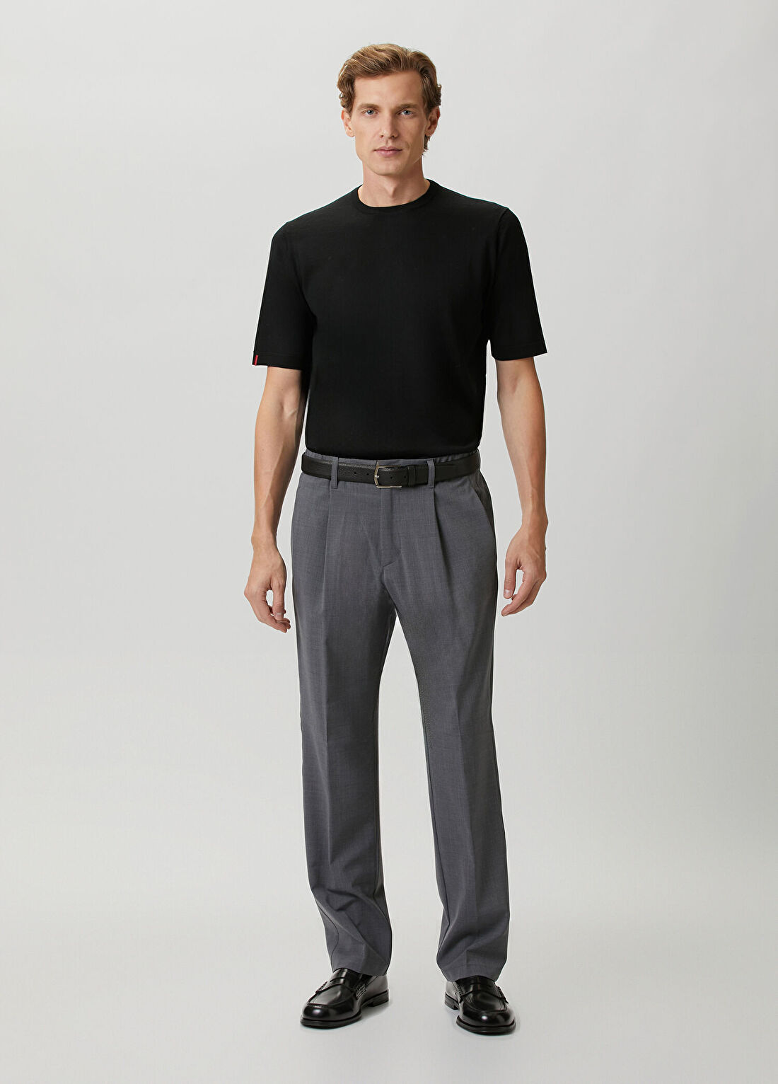 Herno Gri Beli Kordonlu Pantolon