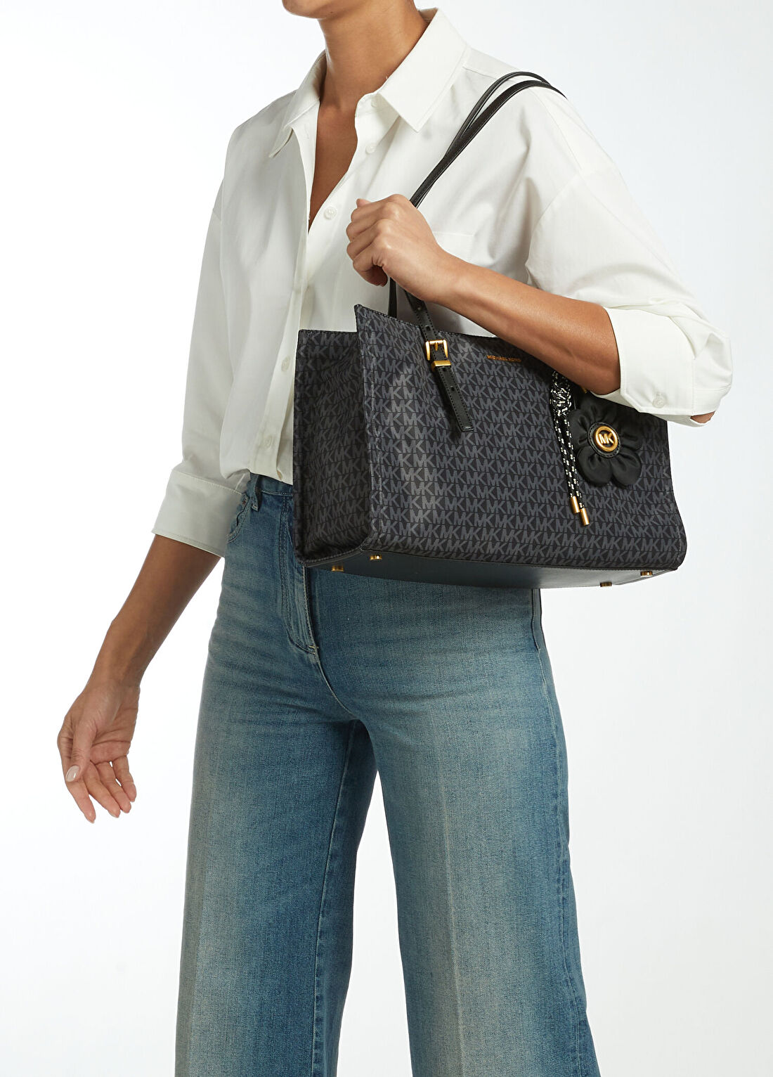 Michael Michael Kors Zadie Siyah Kadın Alışveriş Çantası görsel 2