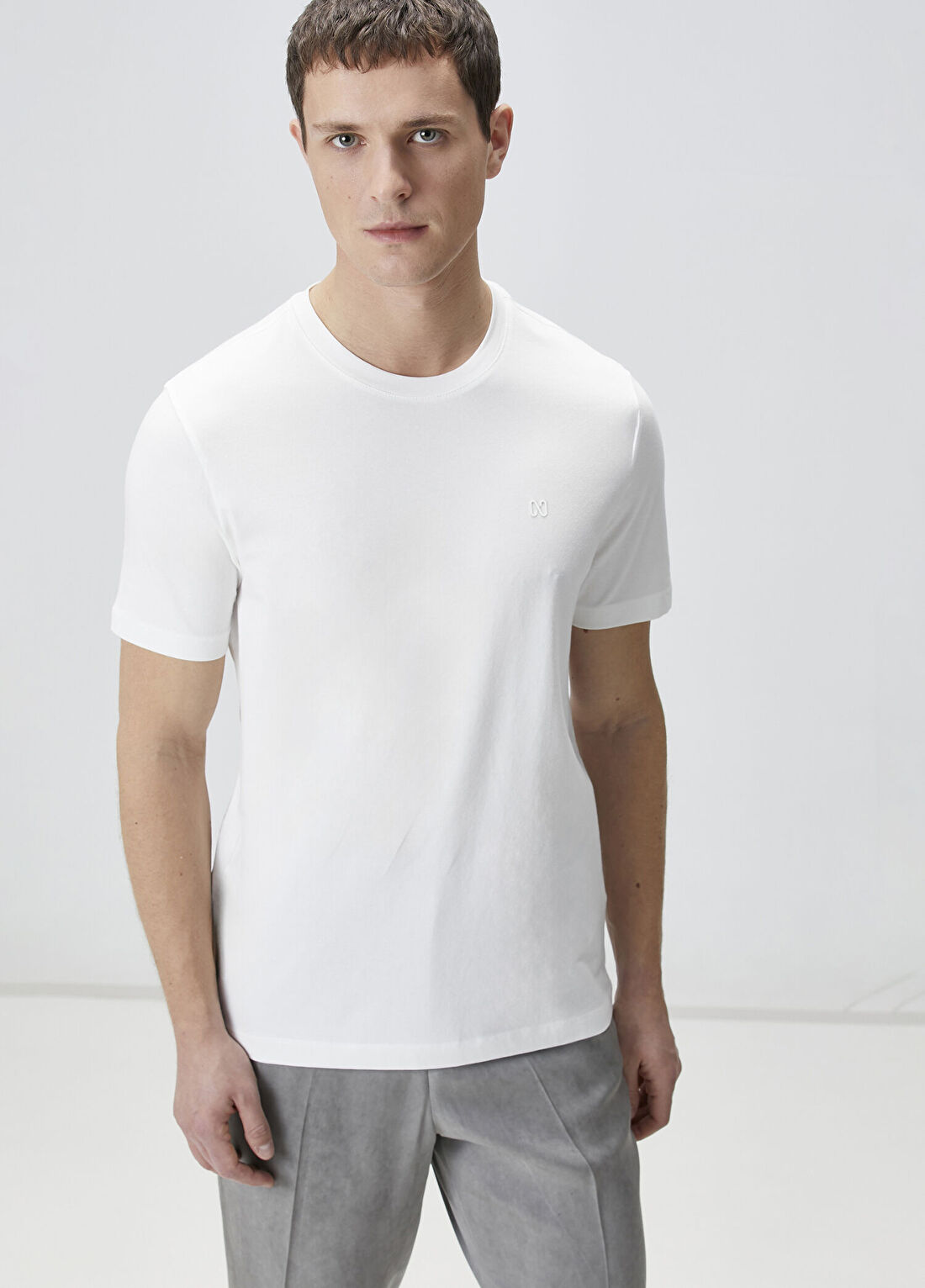 Network Beyaz Kısa Kol Basic T-shirt görsel 2
