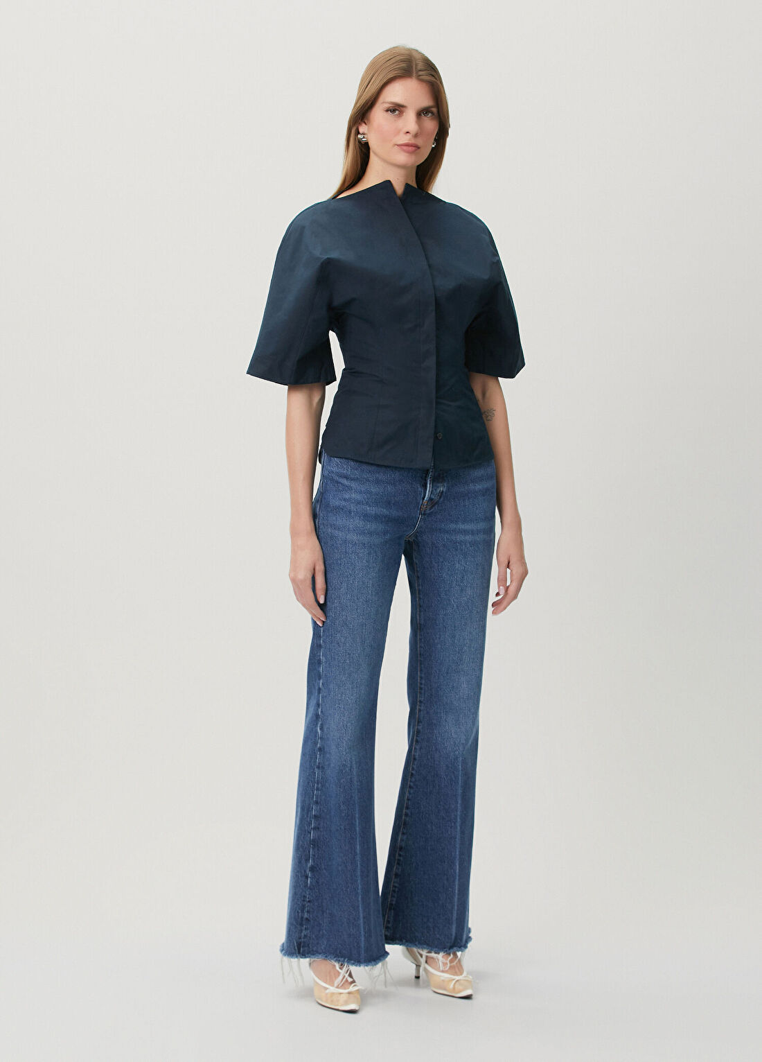 Jacquemus La Chemise Lacivert Gömlek görsel 2