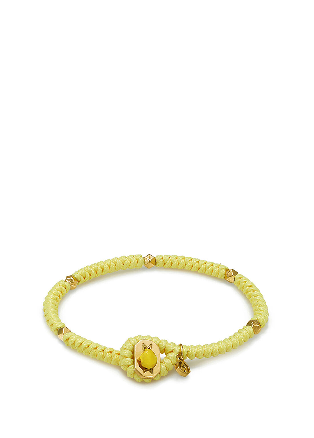 AtolyeWolf Snake Knot Sarı Erkek Gümüş Bileklik görsel 2