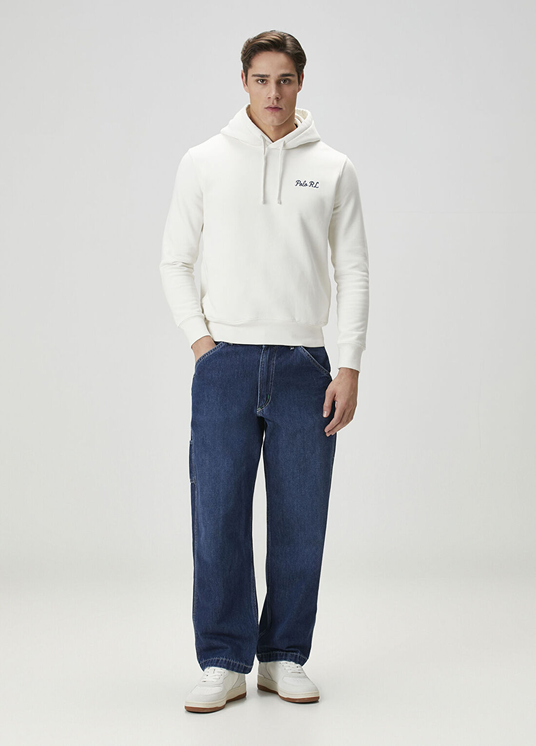 Polo Ralph Lauren Beyaz Kapüşonlu Sweatshirt görsel 2