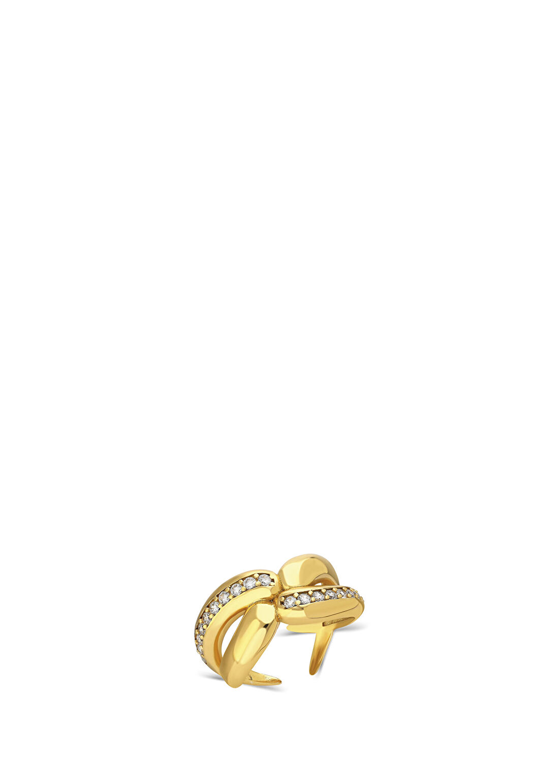Nayra Jewelry United 925 Ayar Gümüş Üzeri 18 Ayar Mikron Altın Kaplama Kadın Yüzük