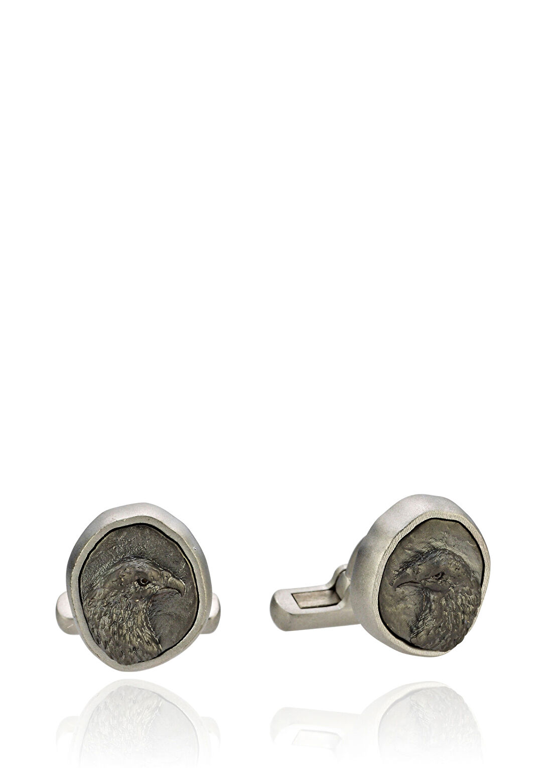 Melie Jewelry Eagle 925 Ayar Gümüş Erkek Kol Düğmesi