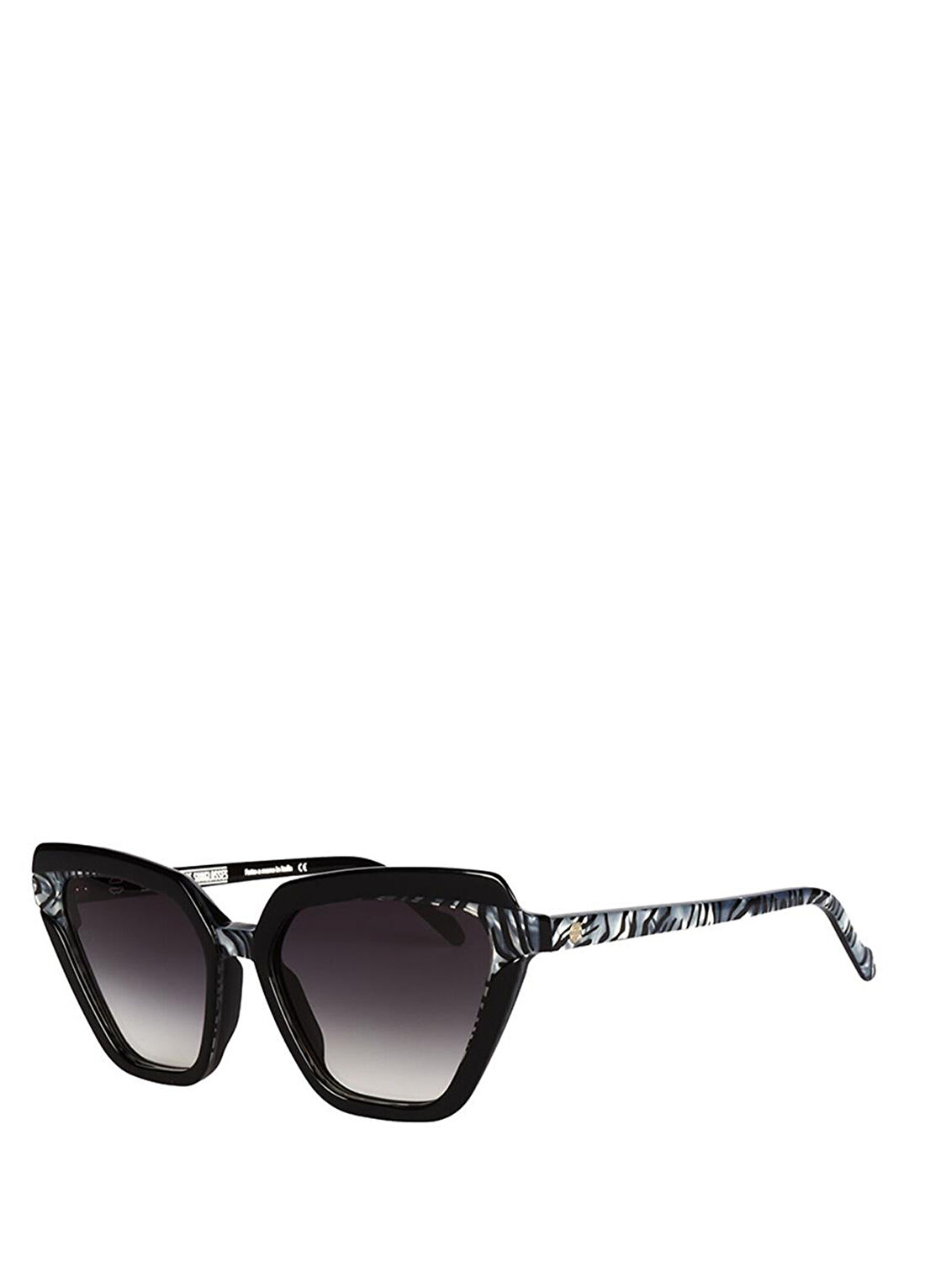 Original Vintage Sunglasses Felin FL 06 White Tiger Siyah Asetat Kadın Güneş Gözlüğü