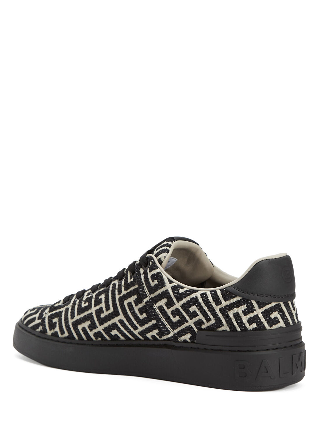 Balmain B-Court Siyah Beyaz Erkek Sneaker görsel 3