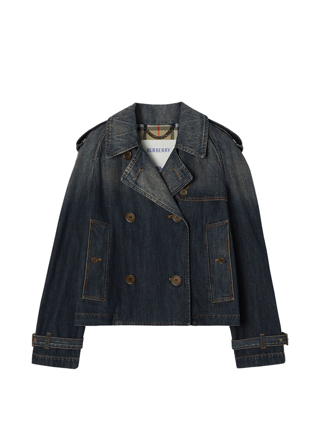 Burberry Lacivert Kadın Mont