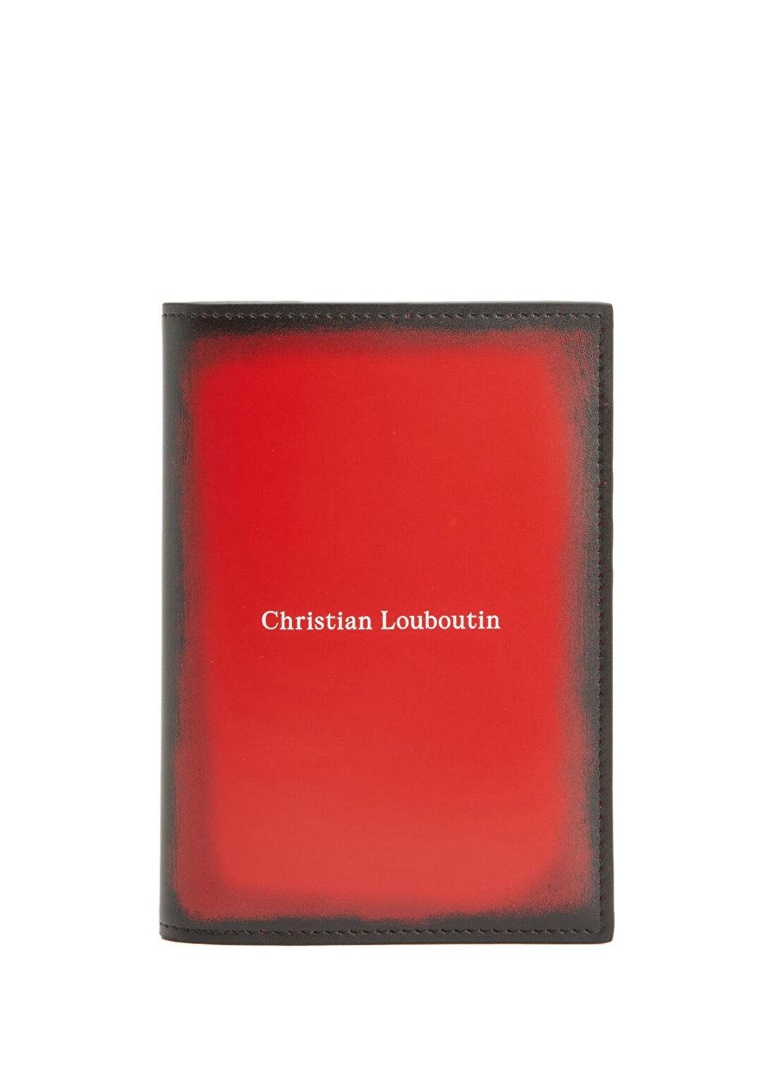 Christian Louboutin Canopy Kırmızı Siyah Erkek Deri Pasaportluk