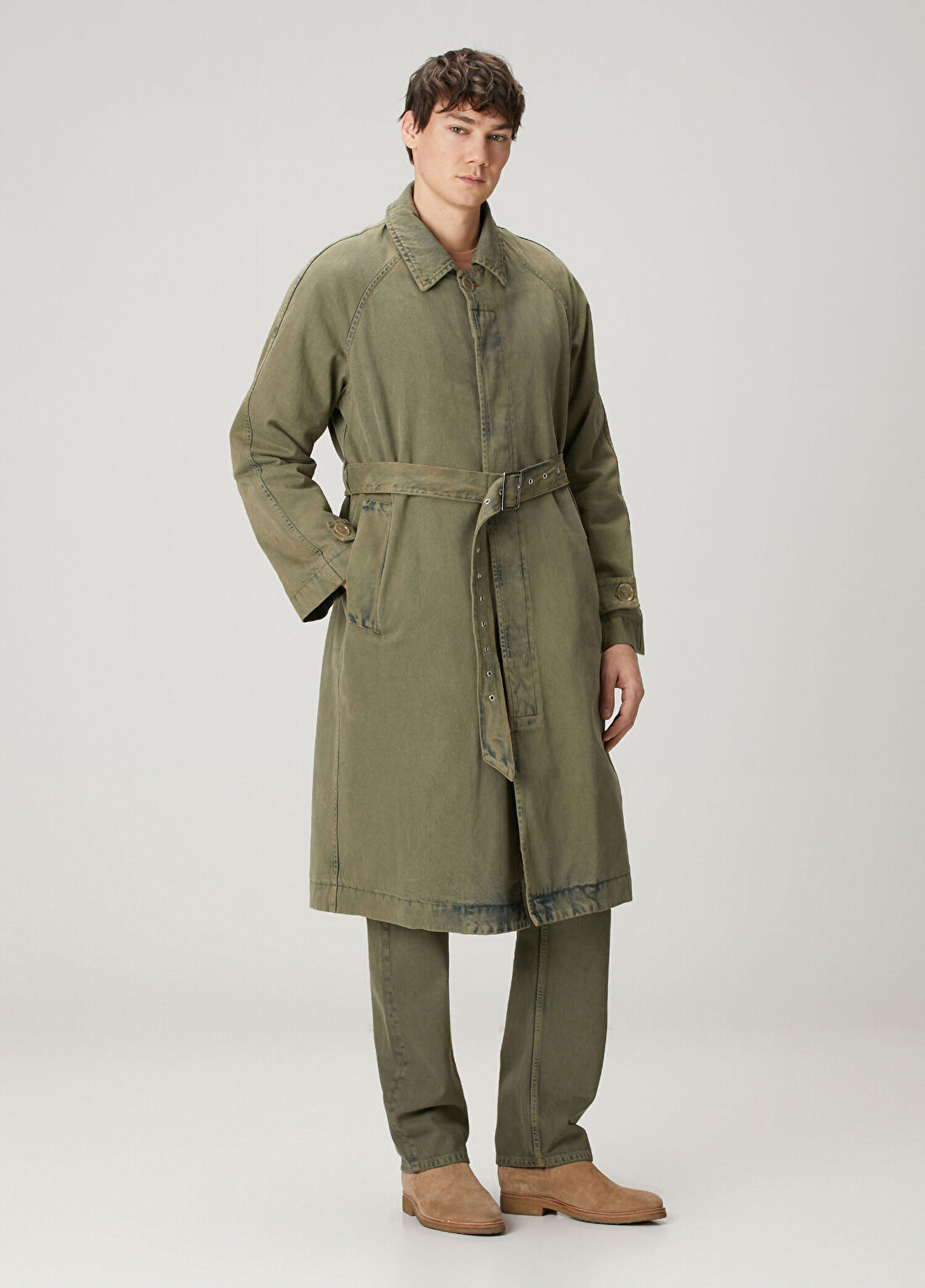 7 For All Mankind Haki Denim Parka görsel 2